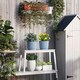 image 8 of Outsunny Set of 2 Round Plant Pots Outdoor 22cm for Garden Decoration, Blue 