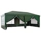 image 1 of Outsunny 3 x 6 m Garden Pop Up Gazebo, Wedding Party Tent Marquee, Water Resistant Awning Canopy with Sidewalls, Windows, Carry Bag, Green