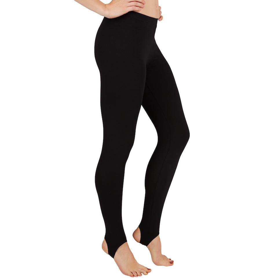 image 1 of Women's Stirrup Leggings | Black | black | L | 1