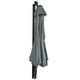 image 6 of Outsunny Wall-Mounted Parasol Patio Umbrella with Hand to Push System Grey