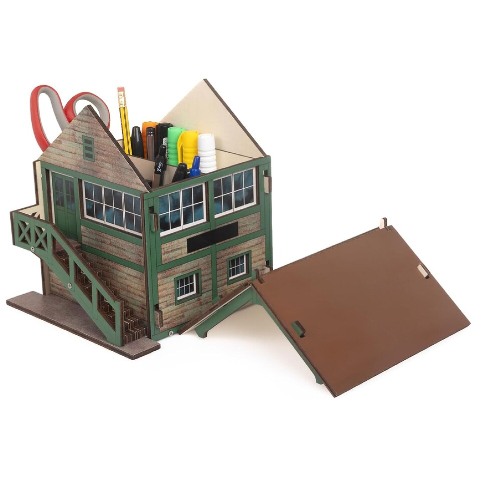 image 1 of Railway Signal Box Desk Tidy Self Assembly