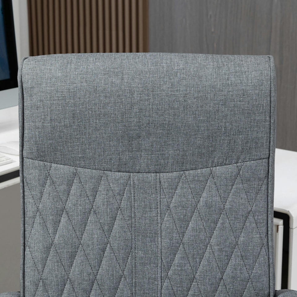 image 1 of Vinsetto High-Back Home Office Chair with Adjustable Height and Swivel Wheels