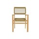 image 5 of Table set with 4 chairs DKD Home Decor 100 x 100 x 75 cm Brown