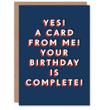 From Me Now Complete Bold Cheeky For Him Funny Birthday Card