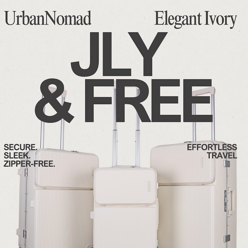 image 1 of 2 Piece Hard Shell Luggage Suitcase Set | 26' inch large Suitcase + 20’ inch Carry-On Suitcase