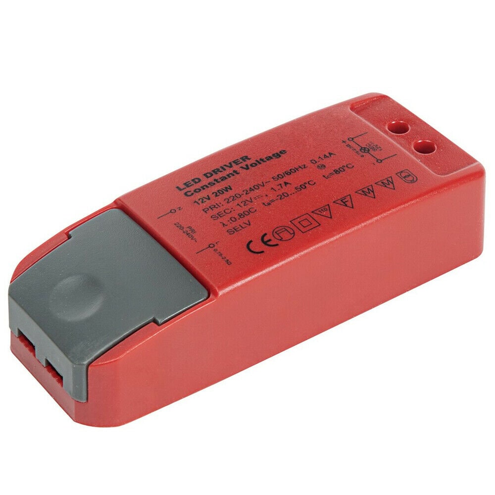 Loops RED 12V DC 20W Constant Voltage LED Driver / Transformer Light Power Converter
