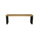 image 1 of Induse Bench - Mango Wood/Iron - L44 x W160 x H45 cm - Mango PP Saw Finish Brown