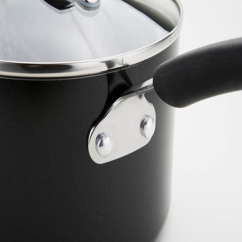 image 1 of Meyer: Non-Stick Induction Frying Pan, Saucepan & Lid Set - 5 Pieces