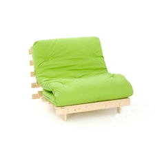 3ft Single Luxury Futon Mattress And Base Set in Lime
