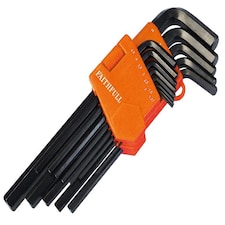 Faithfull Long Arm Hex Key Set Of 13 Metric (1.3-10Mm)