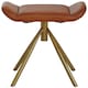 image 1 of Interiors by Premier Tan Leather Footstool
