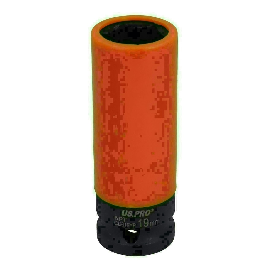 image 1 of 3pc Impact Impacted Deep Alloy Wheel Nut Sockets 17 19 + 21mm 1/2in Drive