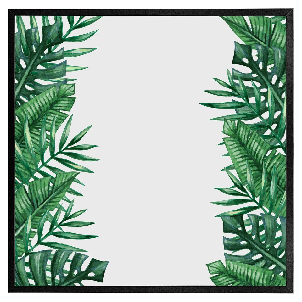 image 1 of Half botanical border (Picture Frame) White | XS