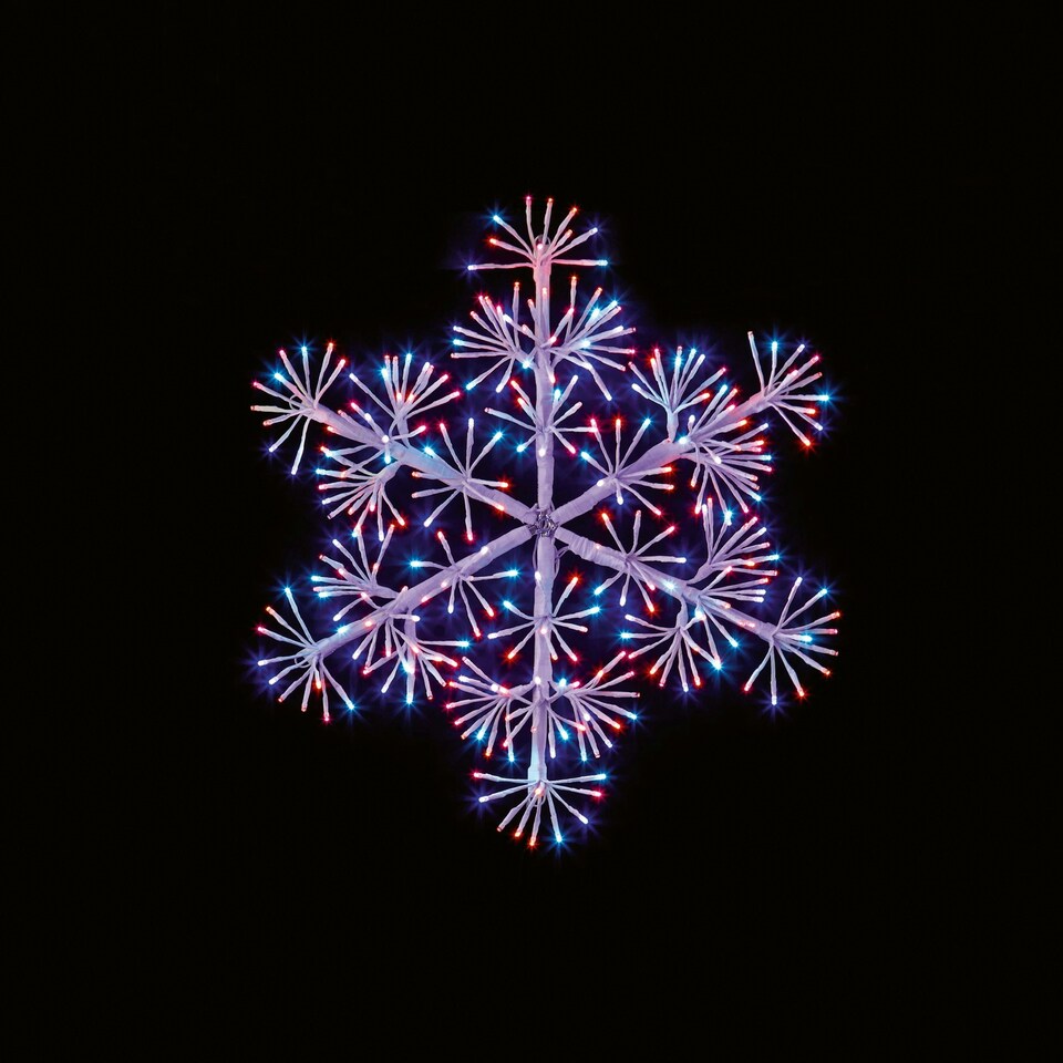 Premier Light Up Snowflake Rainbow 60cm