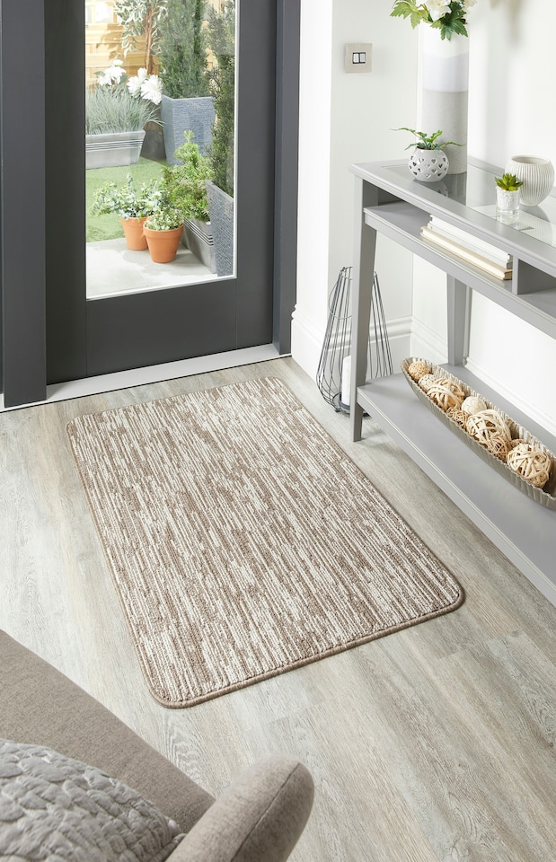 image 1 of My Stain Resistant Mat Broken Stripe Stone 67x100