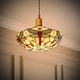 image 3 of ValueLights Tiffany Vintage Style Multicolour Ceiling Pendant Shade | Multi