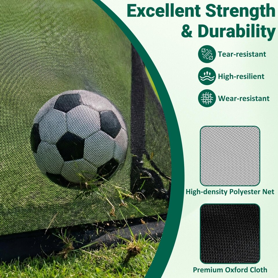 image 1 of COSTWAY Kids 3 x 2 FT Portable Pop-up Football Training Equipment