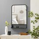 image 4 of HOMCOM Rectangle Wall Mirror with Shelf 70 x 50 cm, for Living Room, Bedroom