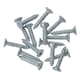 image 3 of 10in / 250mm Heavy Duty T Tee Hinges For Shed + Garden Gates Zinc Plated 6pc Silver