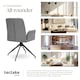 image 7 of Swivel Chair Daya - upholstered, robust fabric, 55.5 x 58 x 87 cm - Set of 2 Grey | Anthracite