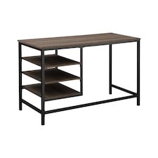 Sunjoy Studio Space Desk Black | wood grain