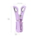 image 7 of JVL Grey Peg Basket with 48 Plastic Clip Clothes Pegs, Assorted Colours