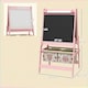 image 7 of AIYAPLAY Kids Easel with Paper Roll, 3 in 1 Art Easel Blackboard, Whiteboard 