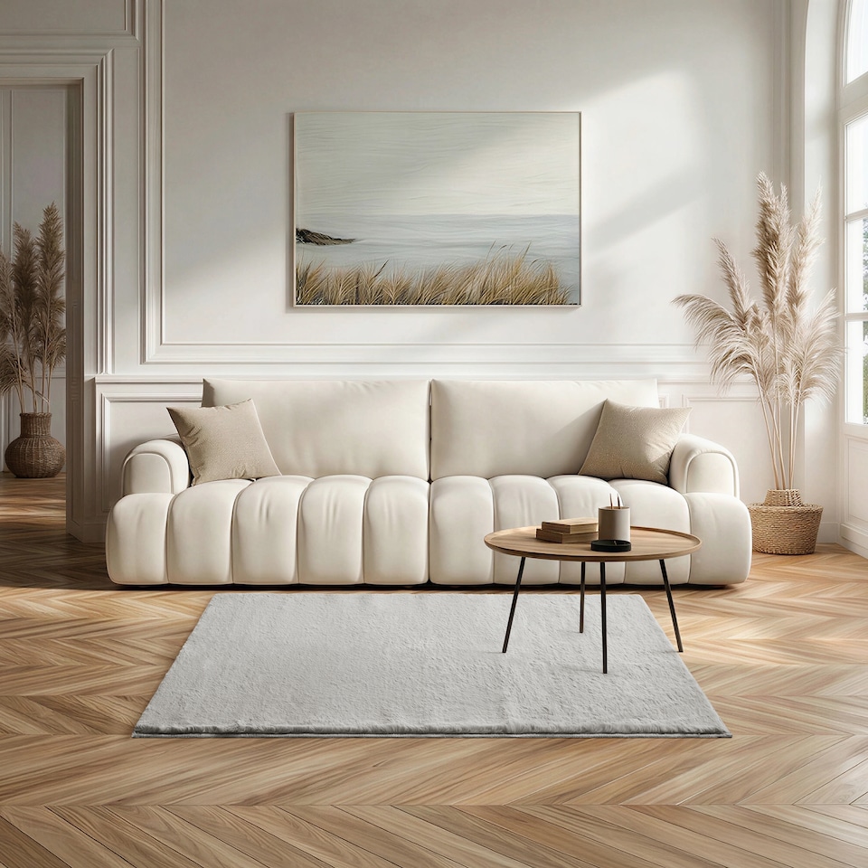 image 1 of Softie Short Pile Faux Fur Living Room & Bedroom Rug