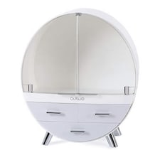 Living and Home Dustproof Round Cosmetic Organzier - Grey