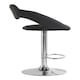 image 3 of Interiors by Premier Black Faux Leather Bar Chair, Backrest Breakfast Bar Chair, Footrest Living Bar Chair Kitchen