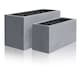 image 7 of Primrose Polystone Large Grey Outdoor Patio Rectangle Trough Planter 100cm