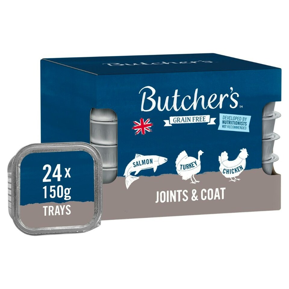 Butchers Wet Dog Food 24 Packs of 150g Tins - Joints & Coat