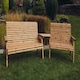 image 2 of Valley 5 Seat Set 1X2B 1X3B Angled Tray - Timber - L100 x W215 x H95 cm - Garden Furniture - Fully Assembled