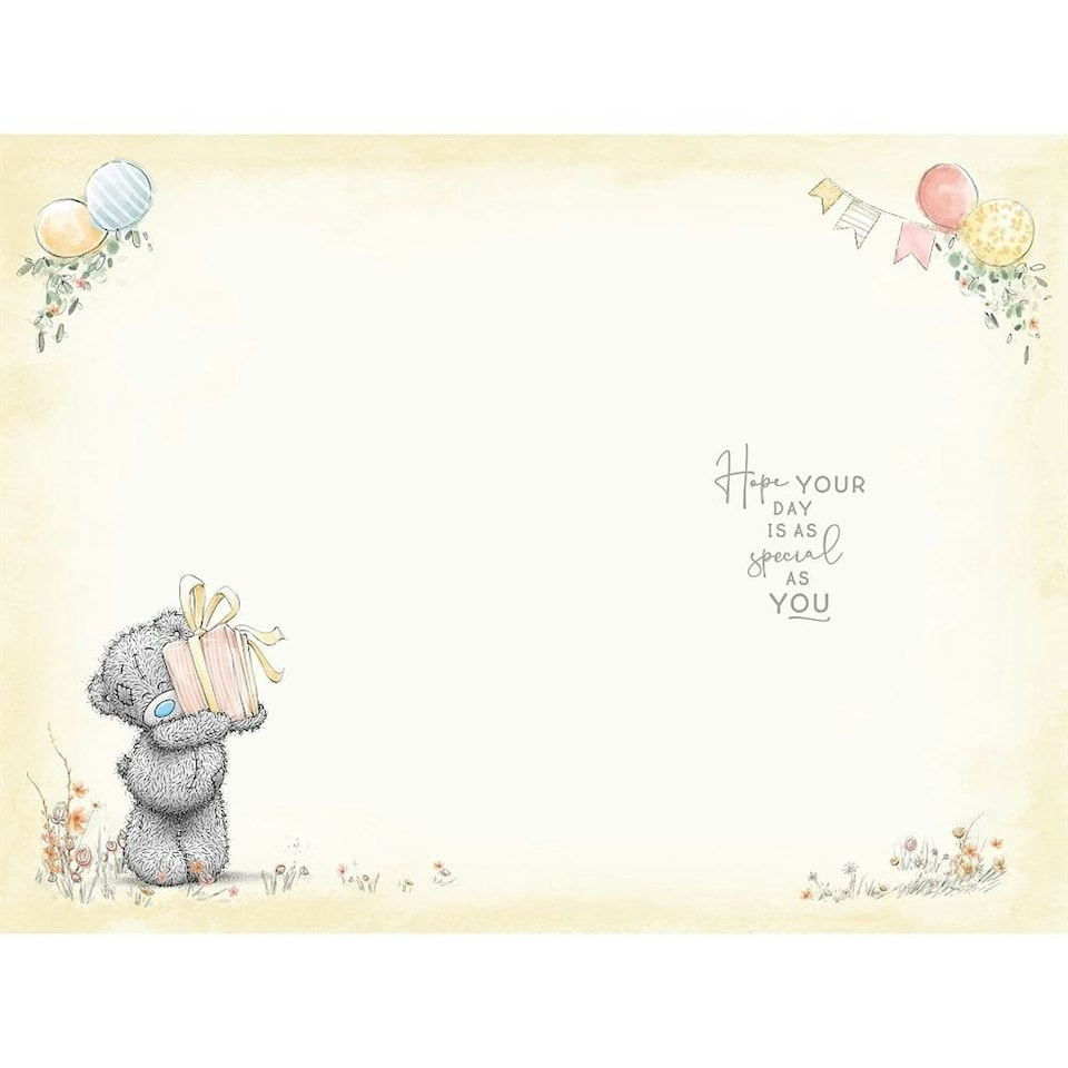 image 1 of Bear On Steps Lots of Love Birthday Card