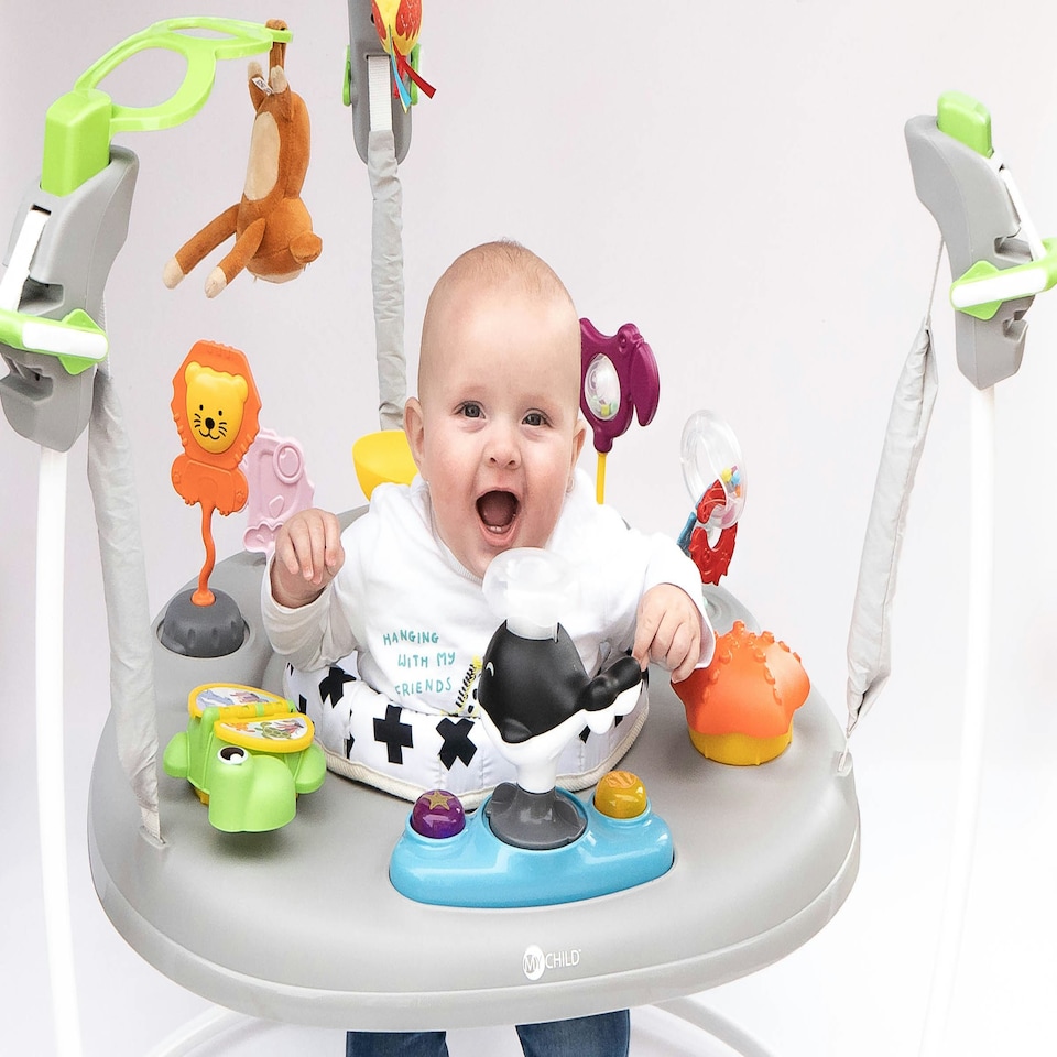image 1 of Mychild® Jumpabout Animal Kingdom, Grey