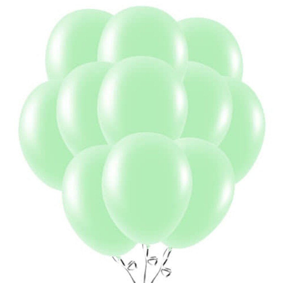Mint Green Biodegradable Latex Balloons 23cm / 9 in - Pack of 50
