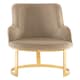 image 5 of Interiors by Premier Beige Velvet Dining Chair, Easy to Care Office Chair, Adjustable Indoor Velvet Dining chair