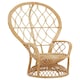 image 2 of Interiors by Premier Brown Natural High Back Rattan Peakcock Chair, Rattan Arm Chair, Rattan Patio Chair for Home, Garden