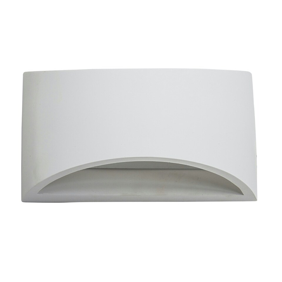 image 1 of First Choice Lighting Marmo White G9 Plaster Wall Light White