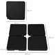 image 5 of Outsunny Set of 4 Parasol Base Weights for Cantilever Umbrella, Black