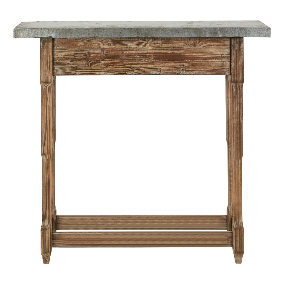 image 1 of Interiors By Premier Rustic Antique Design Console Table, Sturdy Build Hallway Table, Decorative Surface Modern Console Table Brown