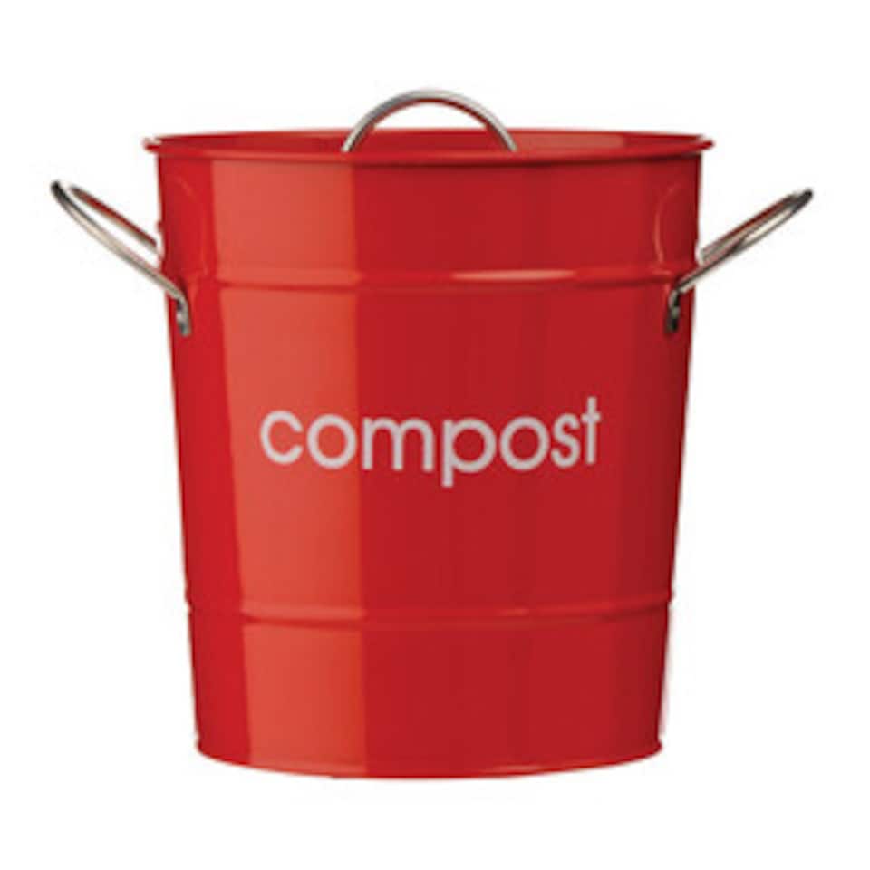 image 1 of Red Compost Bin