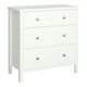 image 1 of Tromso 3 Drawer Chest Off White