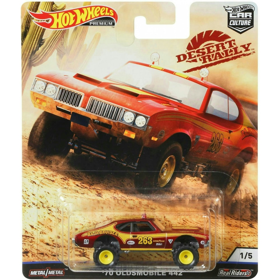 image 1 of Hot Wheels Premium Car Culture '70 Oldsmobile 442 1:64 Scale Die-Cast Vehicle