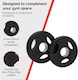 image 4 of Olympic Tri-Grip Rubber Weight Plates Black Pairs Sets 15kg 2.5kg PAIR 5kg PAIR