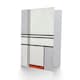 image 2 of Piet Mondrian Art Card Composition No 1 Gray Red