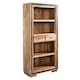 image 3 of Jockey Sheesham Large Wide Bookcase | Brown | Brown
