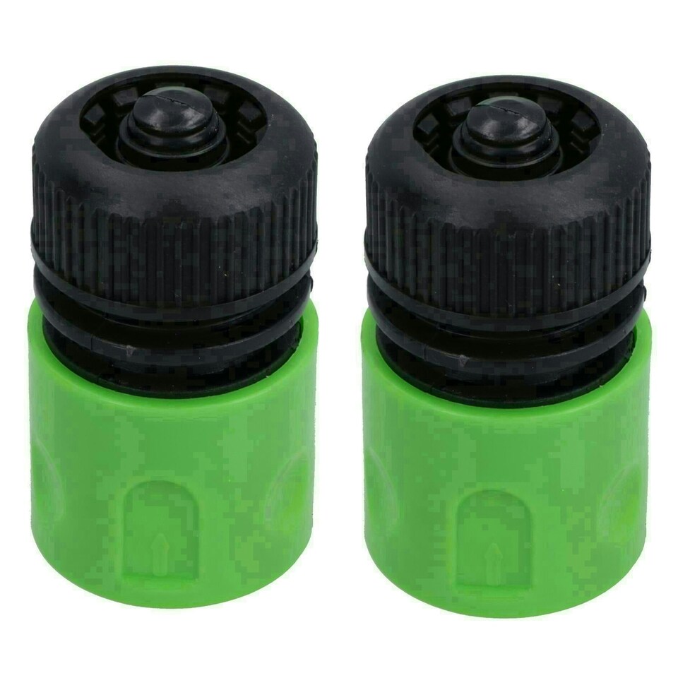 image 1 of 1/2" Quick Release Garden Hose Female Pipe Adapter With Stop Lock Fitting 2 Pack