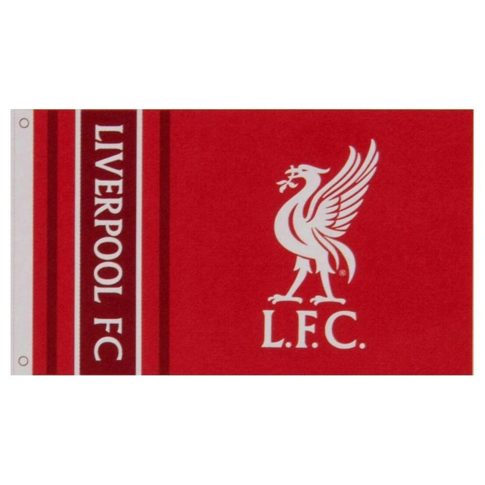 Liverpool FC Wordmark Flag - Red - One Size