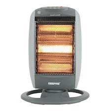 GEEPAS 1200W Halogen Heater, Grey